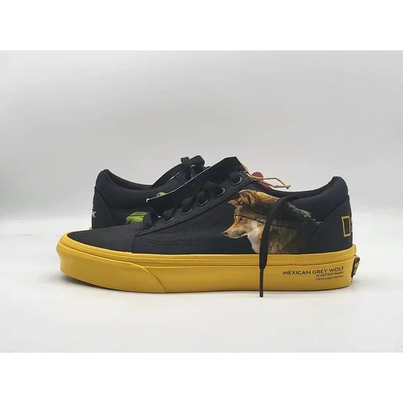 Vans National Geographic Animals Wom Size 5.5 Old Skool‎ Skateboarding Shoes